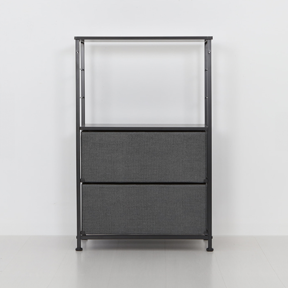 NOVEN 패브릭 서랍장 560860 550x300x855mm, 2단, 다크그레이 6130.7572 - 상세 이미지 3