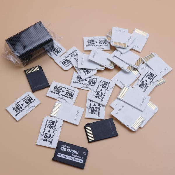 메모리 카드 어댑터 마이크로 SD TF 플래시 카드-메모리 스틱 MS프로 듀오 PSP 카드용 싱글 듀얼 2 슬롯 어댑터 1 개 : 리셀바이