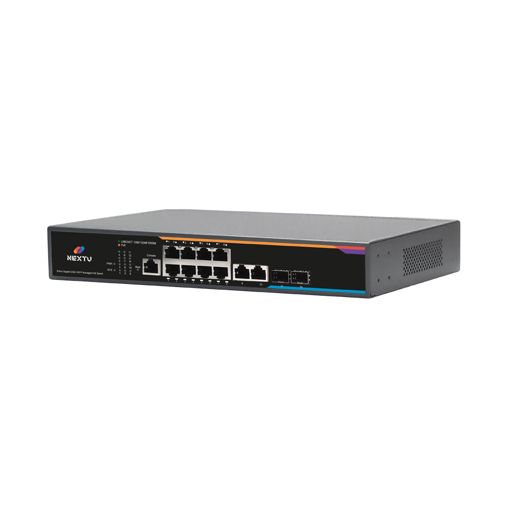 8포트 기가+2SFP 웹매니지스위치 NEXT-POE4012L2-SFP - 상세 이미지 3