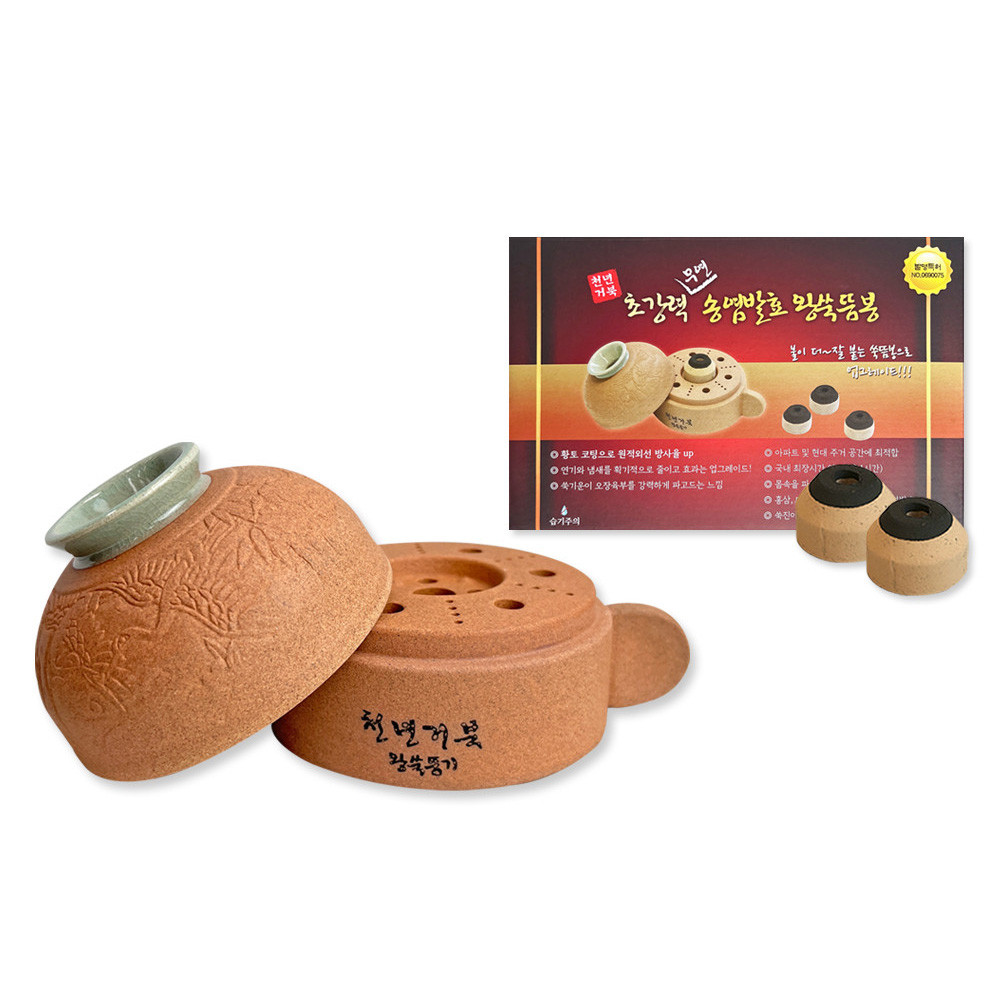 천년거북 왕쑥뜸기+송염발효 왕 쑥 뜸 봉 30개입 무연+쑥뜸요법책자 세트 - 상품 이미지