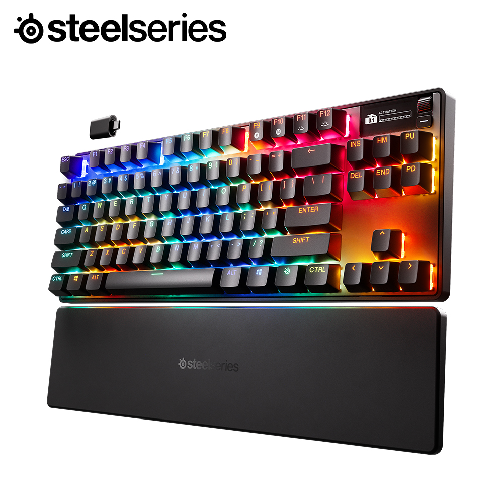 스틸시리즈 Apex Pro Gen 3 자석축 게이밍 키보드 블랙/TKL/영문자판/무선, 마그네틱축 - 상품 이미지