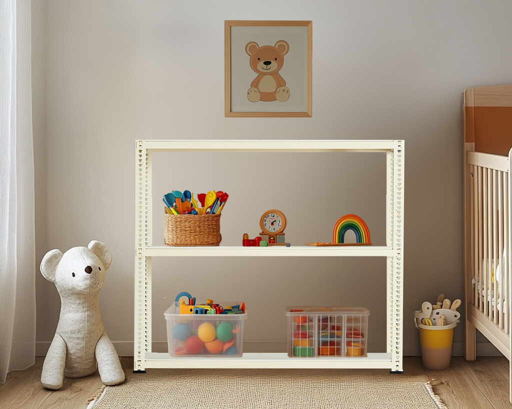 폴던스랙 창고 베란다 철제선반 조립식앵글 펜트리 렉 60x60x120 3단 - 상세 이미지 3