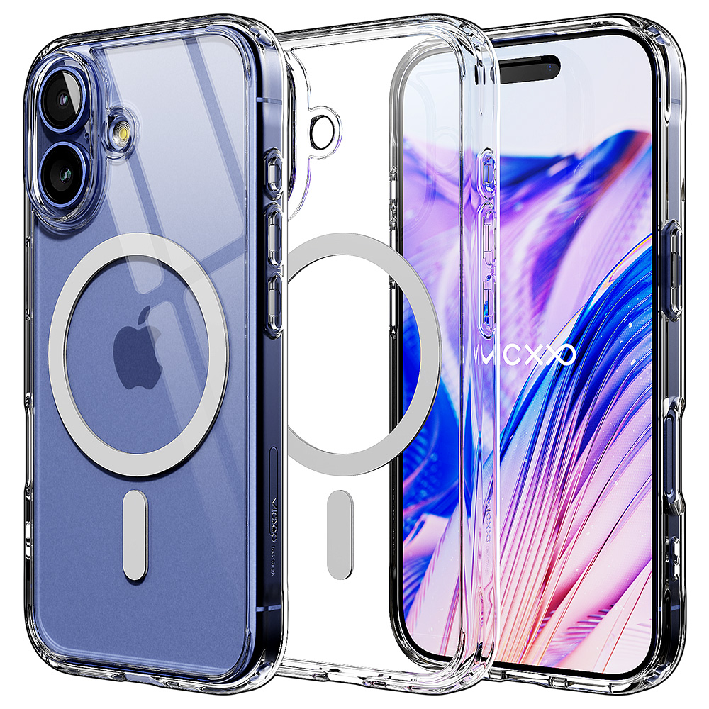 빅쏘 하드 범퍼 맥세이프 케이스 투명, 아이폰16 플러스