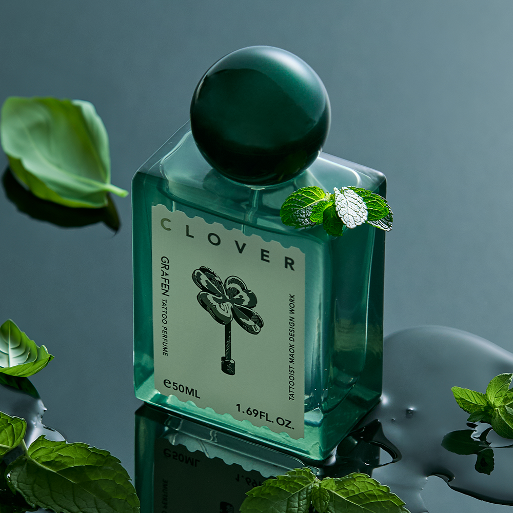[기프트케이스증정] 그라펜 8시간지속 타투 퍼퓸 클로버(바질그린/싱그러움), 50ml, 1개 - 상세 이미지 2