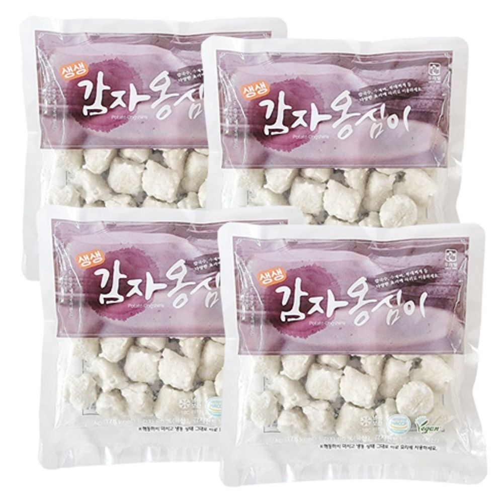 강원도 감자 옹심이 국내산 생생 감자 옹심이 150g X 4봉 600g : 조씨아저씨네