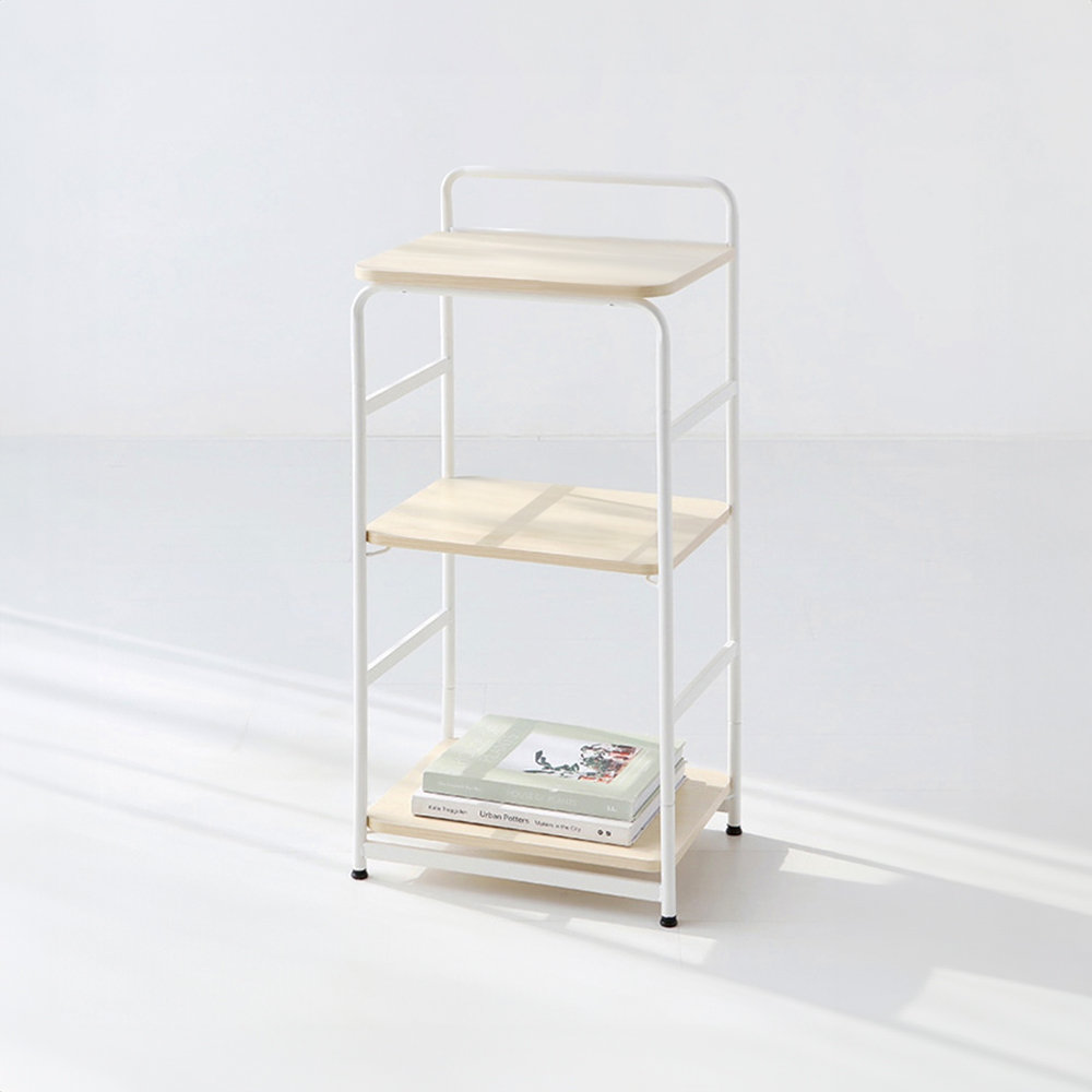 OLLSON 선반 400mmx300mmx870mm, 3단, 화이트 8200.3697