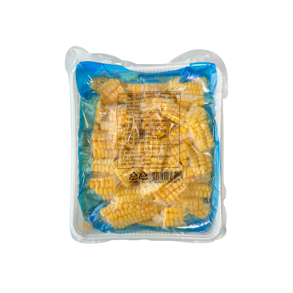 웰루츠 냉동 옥수수 슬라이스 850g, 3개 - 상품 이미지