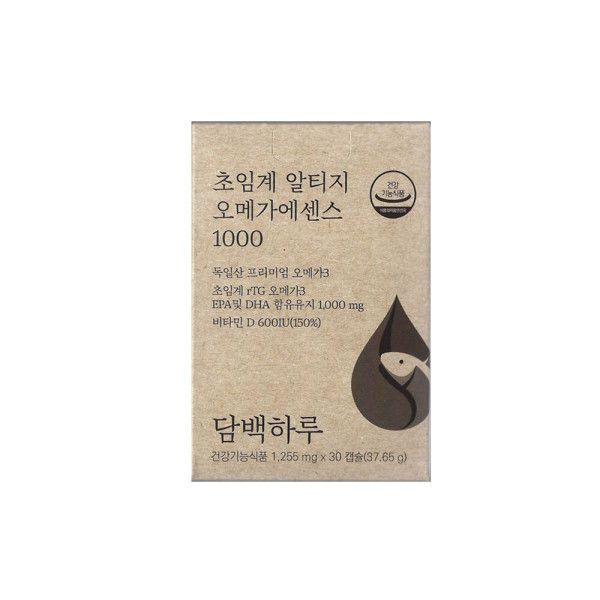 메온셀 담백하루 초임계 알티지 오메가 에센스 1000 1255mg x 30캡슐 / 써클/ : 메이드온셀