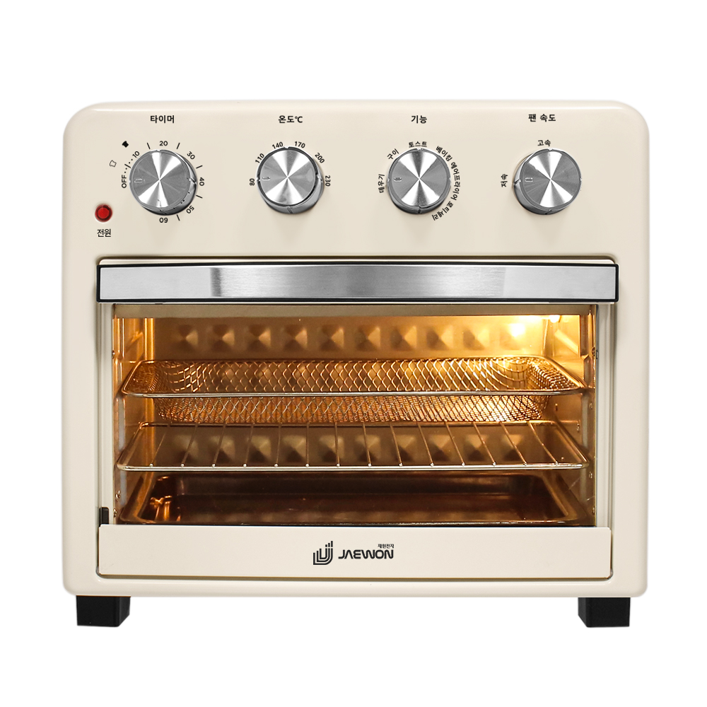 [스텐바스켓드림]재원전자 이지클린 대용량 오븐형 에어프라이어(세척쉬운 바스켓 드림)