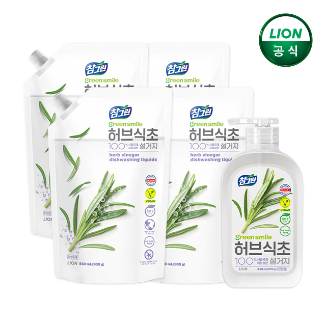 참그린 석류식초 주방세제 900g 리필 x 5개 - 상세 이미지 2