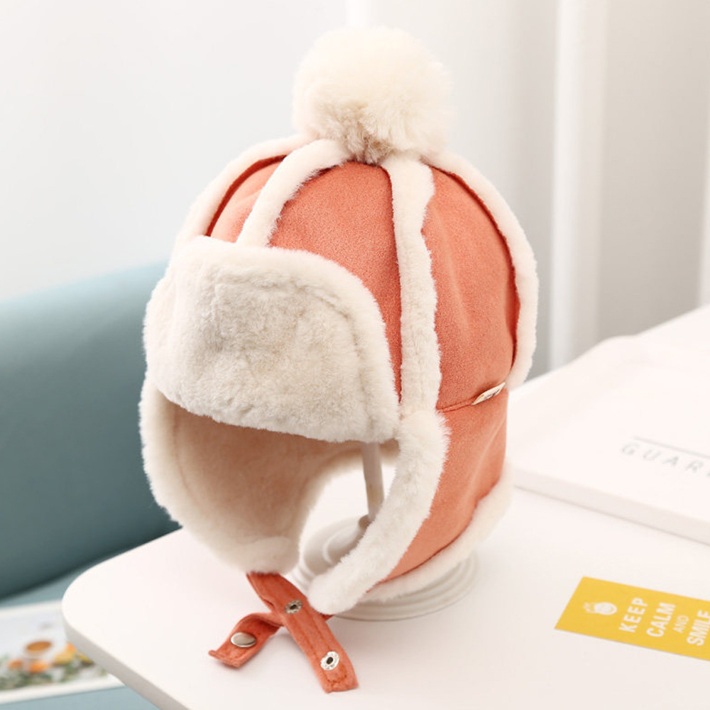유아 키즈 아동 어린이 겨울 방한 털 귀달이 군밤 항공 이어머프 귀도리 모자 - 상세 이미지 4