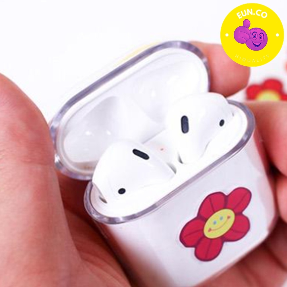 무선 이어폰 버즈 하드 홀더 스티커 묶음 꽃모양 이모티콘