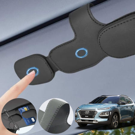 배터리온 코나 차량용 다기능 자석 홀더 카드수납 안경 선글라스 거치용 블랙 1개