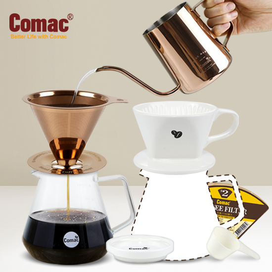 코맥 듀얼 핸드드립 홈카페 세트 커피드리퍼 풀세트 (선물)