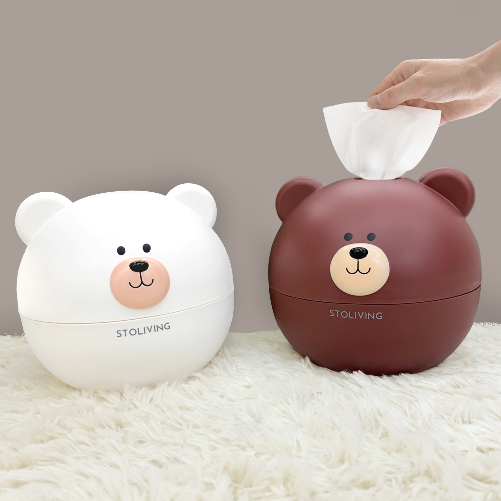 스토리빙 곰돌이 두루마리 롤 휴지 케이스 이미지 4