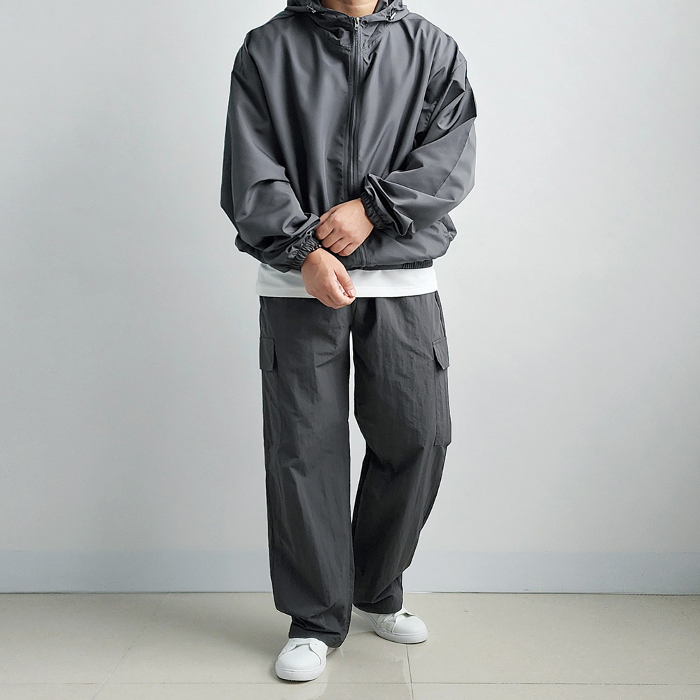 오버핏바람막이 러닝바람막이 고프코어 이미지 7