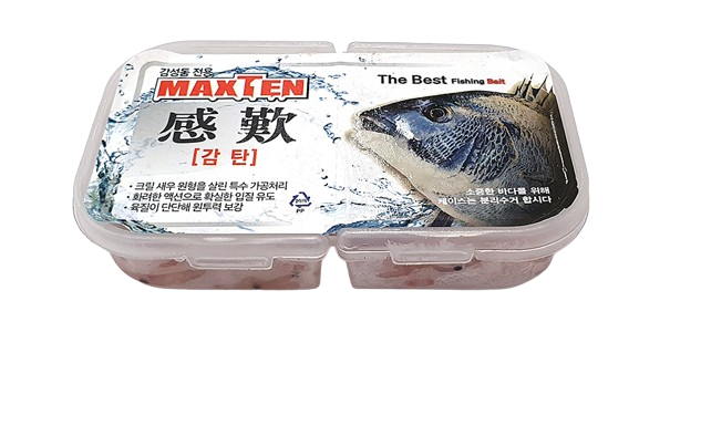 맥스텐 육질이 단단하고 큰 감탄 감성돔 전용크릴 바다낚시미끼 백크릴 벵에돔 돌돔 각크릴