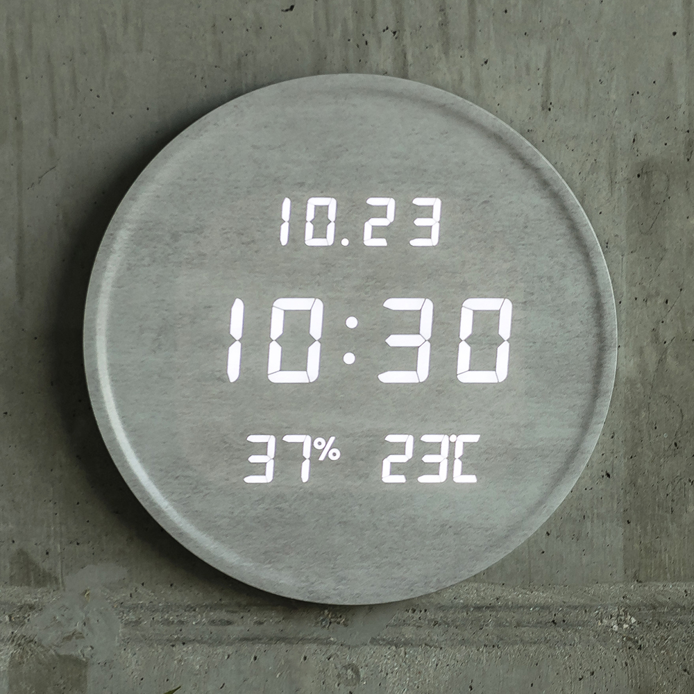 플라이토 인테리어 벽걸이시계 거실 무소음 전자 LED 벽시계 집들이 이사 결혼 선물 써클