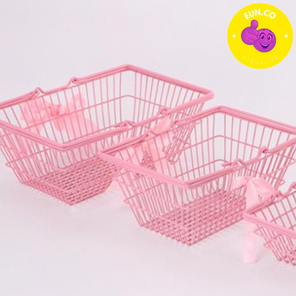 사각 소쿠리 다용도 손잡이 마트 장바구니 쇼핑 손바구니