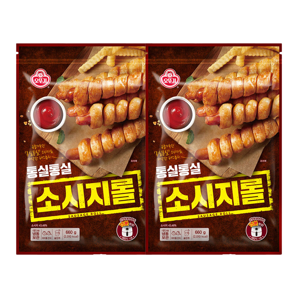 오뚜기 통실통실 소시지롤 660g 2개 - 상품 이미지
