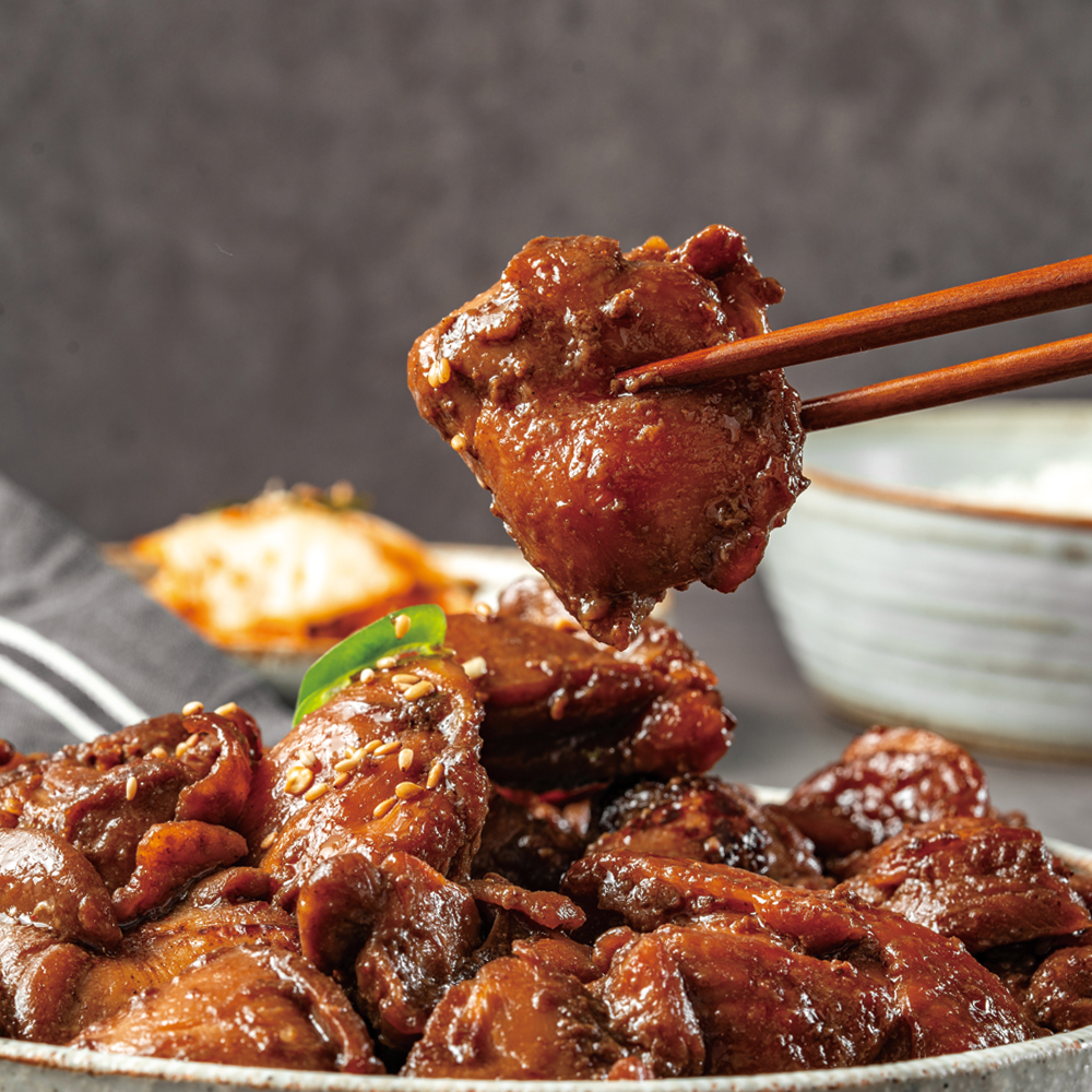 100% 순살 닭다리살 간장찜닭 2팩 혼밥 먹방 간편조리 - 상세 이미지 2