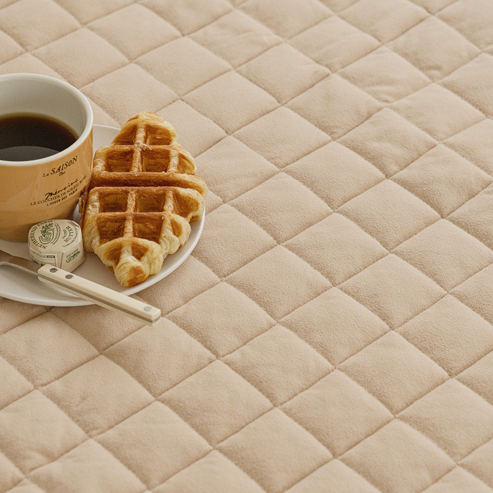 바자르 슈크림 극세사 겨울 고정밴딩 침대패드 SS