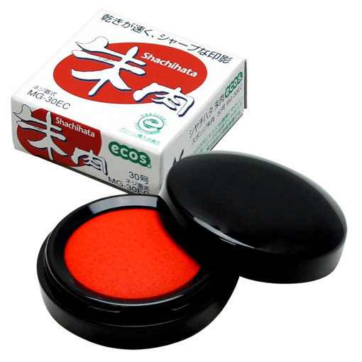 일본 사치하타 도장 인주 30호 MG-30EC - 상품 이미지