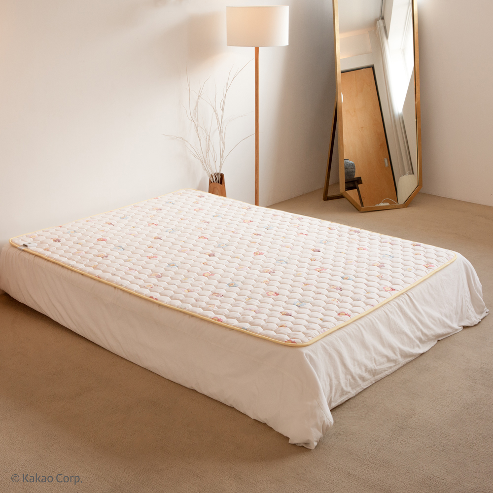 카카오 춘식이 탄소 카본매트 그래핀 전자파없는 전기매트 전기요 싱글