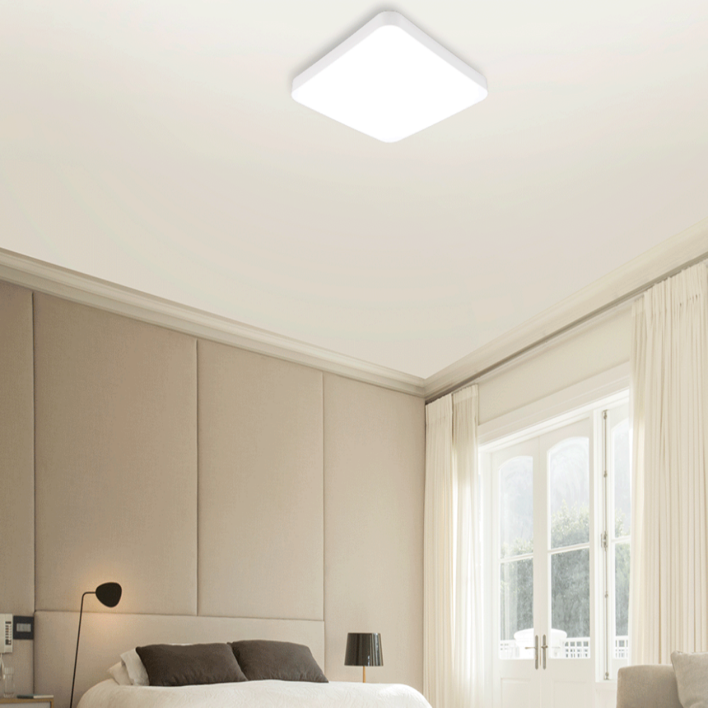 KC인증 LED 사각 시스템 리모컨 방등 안방등 전등 75W, 전구색주백색주광색 - 상세 이미지 3