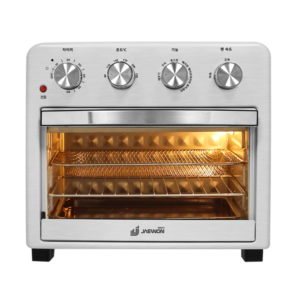 [스텐바스켓드림]재원전자 이지클린 대용량 오븐형 에어프라이어(세척쉬운 바스켓 드림)