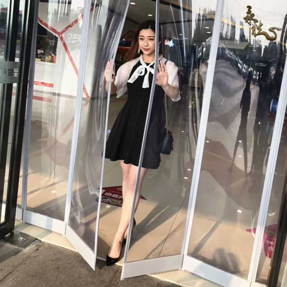 투명 도어 커튼 PVC 칸막이 블라인드 방풍 단열 폭 40cm 높이 1.00m (1장) - 상품 이미지
