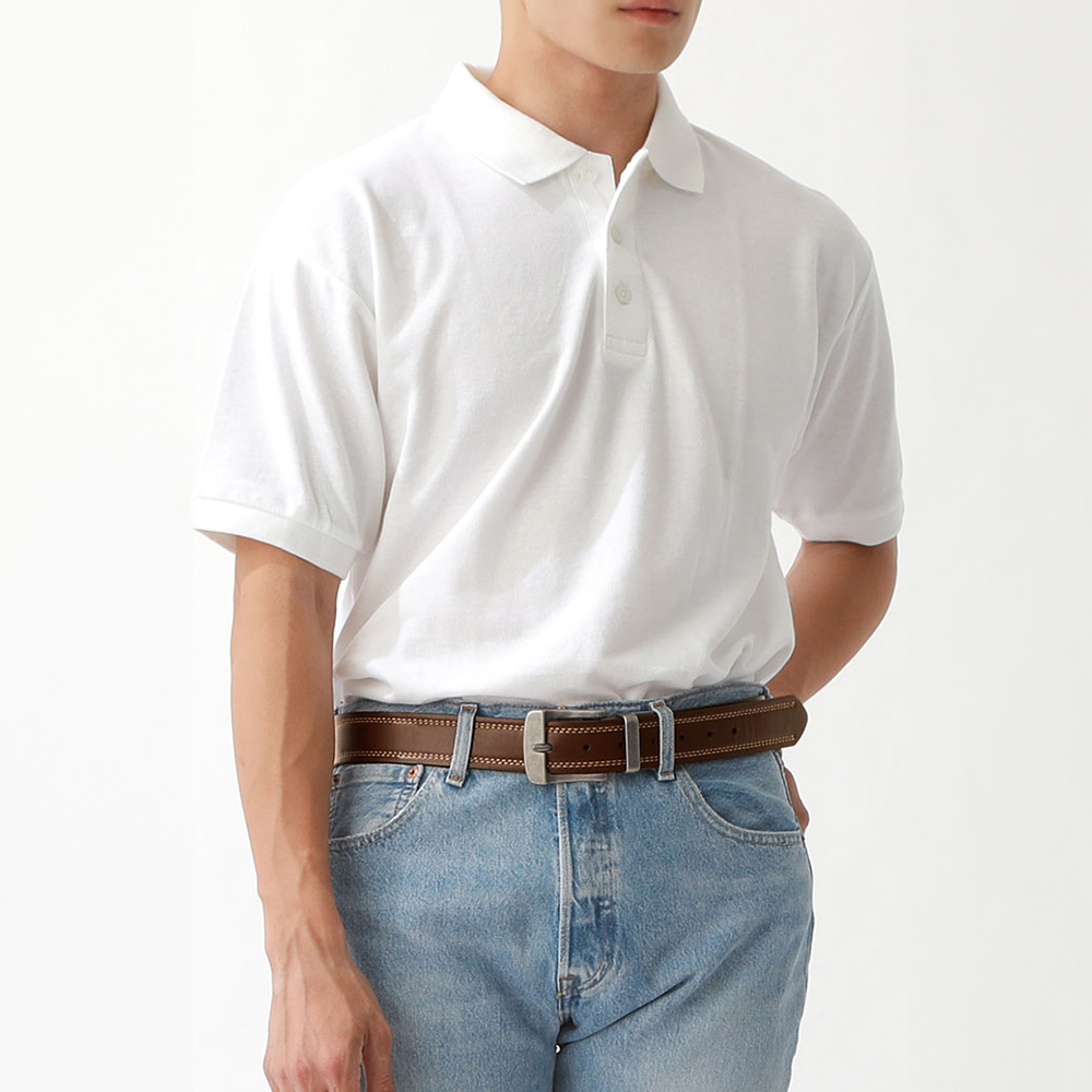 리바이스 남성 리버서블 양면 청바지 버클 벨트 이미지 2