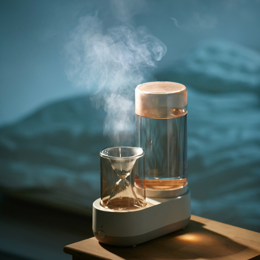 르젠 가열식 가습기 모래시계형 인테리어 디자인