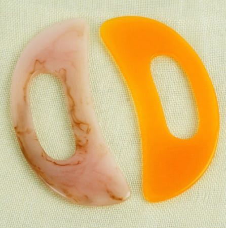 손잡이 구멍 수지 얼굴 괄사 마사지 스틱 안면 지압 바디 페이스 안마 한손사이즈