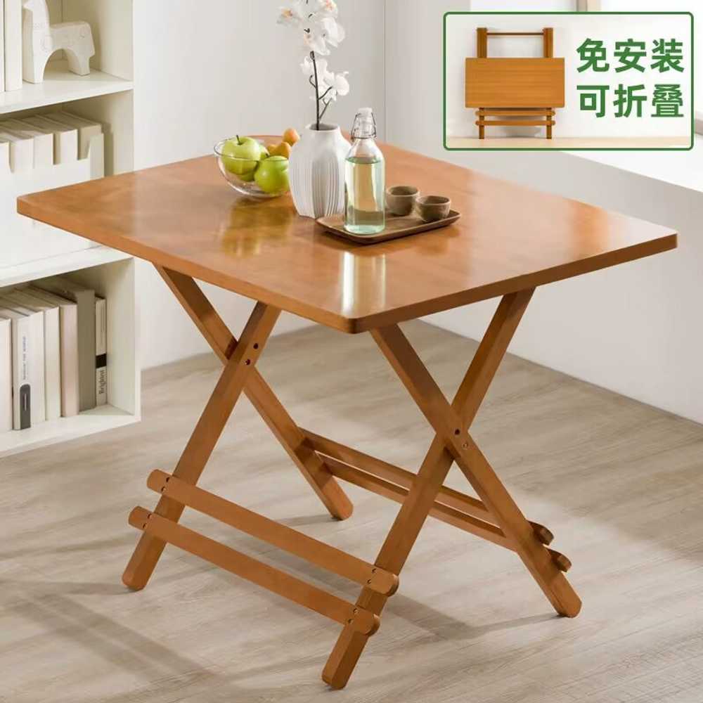 접이식식탁 1인용 원목 카페 원룸 테이블 식탁 책상 60x60 - 상세 이미지 2