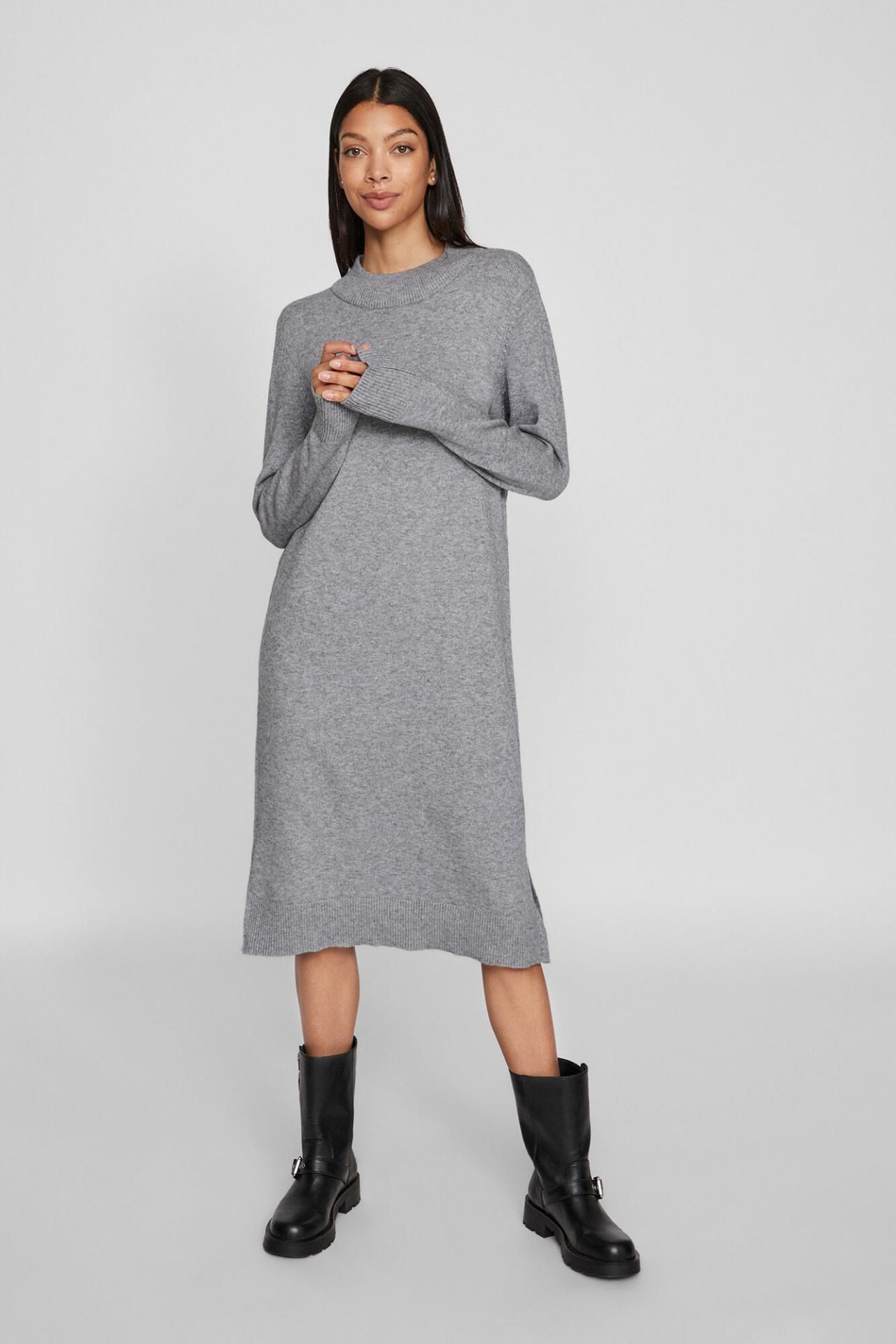 빌라 미디 니트 원피스 9908853 GRIS