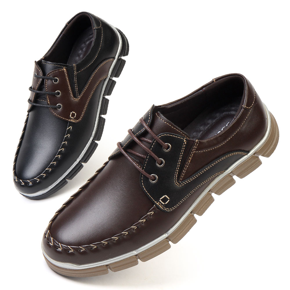 깔끔한 소가죽 스티치 남성캐주얼화 보트화 로퍼 컴포트 슈즈