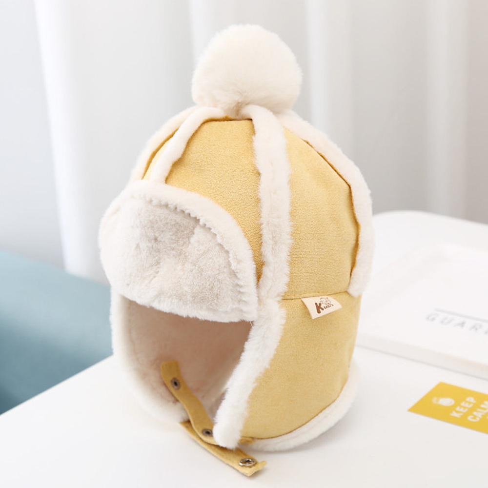 유아 키즈 아동 어린이 겨울 방한 털 귀달이 군밤 항공 이어머프 귀도리 모자 - 상세 이미지 3