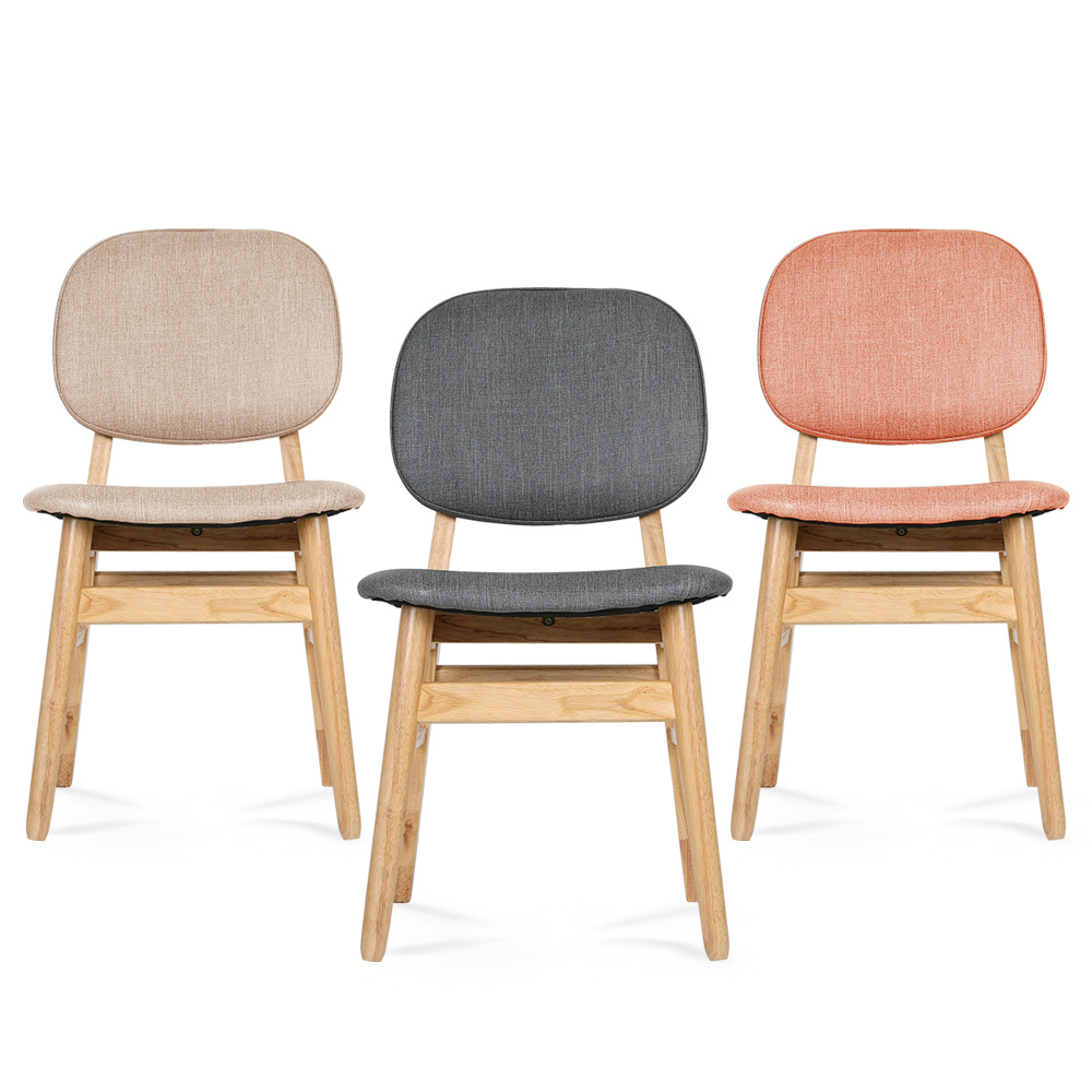 린백 LB22K 카페 인테리어 원목 식탁의자 2개입 구성