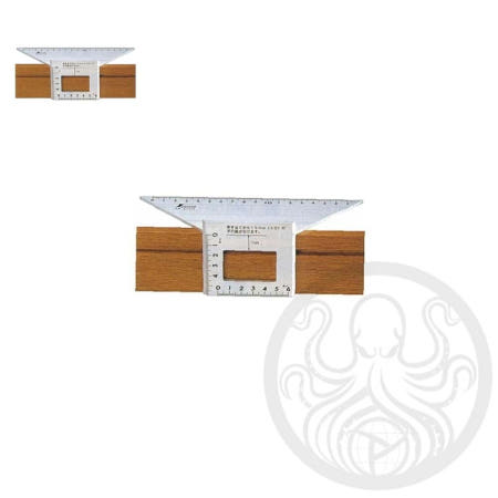 라켄 연귀자 200x63x73mm 신와 목공도구 각도기 각도자 도메가다