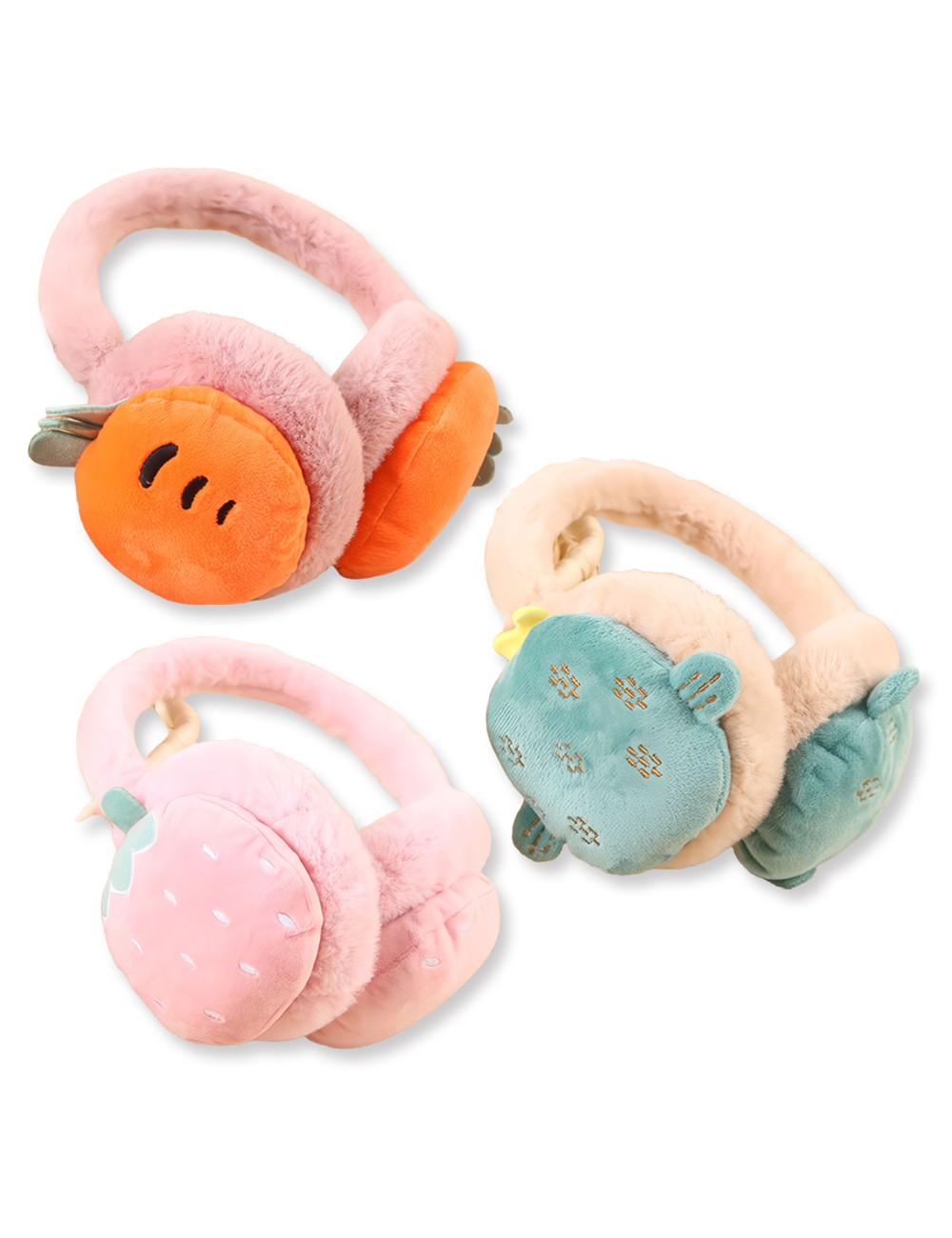 유아 여아 키즈 아동 어린이 남아 초등 학생 주니어 겨울 방한 털 캐릭터 귀도리 귀마개 - 상품 이미지