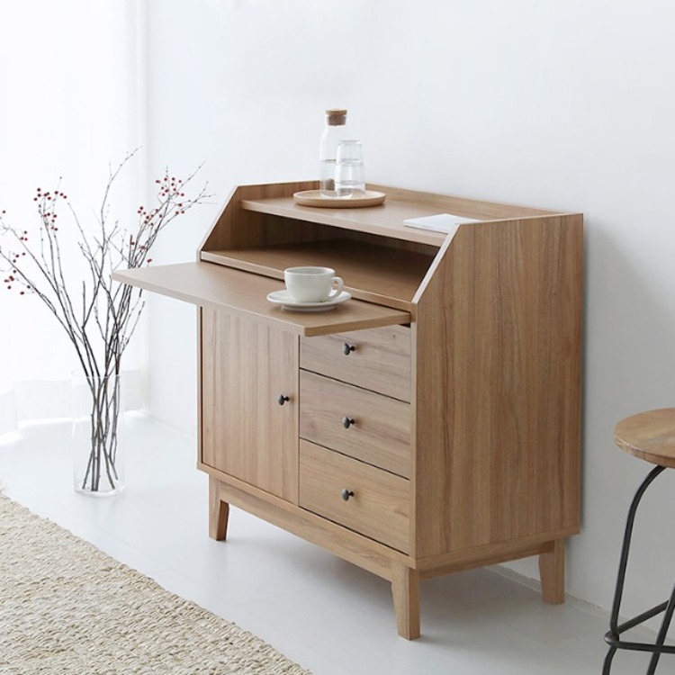 CAMIU 체스트 수납장 CHM8080 800x400x800mm, 4단, 캄포어베니어 0823.7567 - 상세 이미지 5