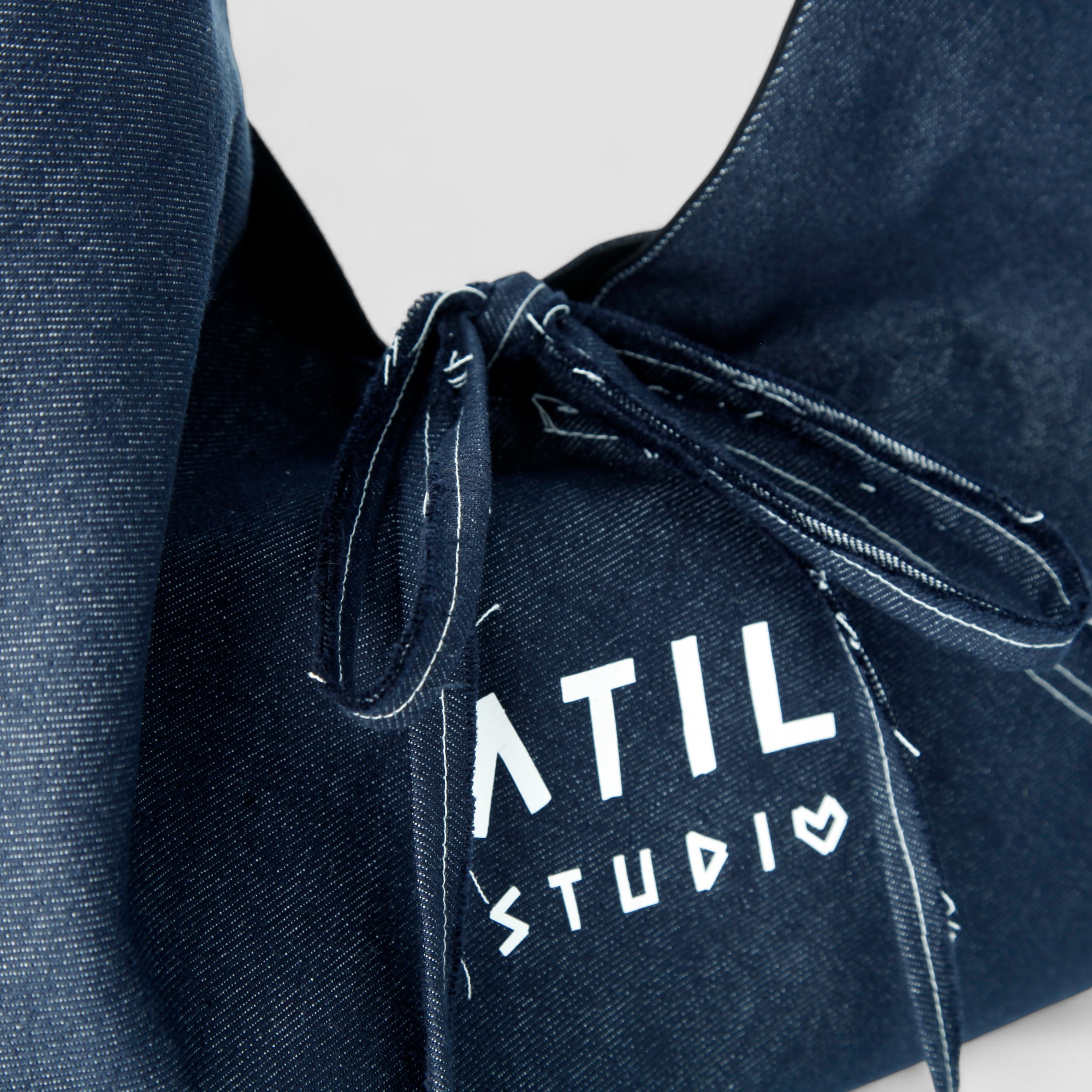 [ATIL STUDIO] B_디자이너 데님 빈티지 삼각 숄더 앤 크로스백 이미지 6