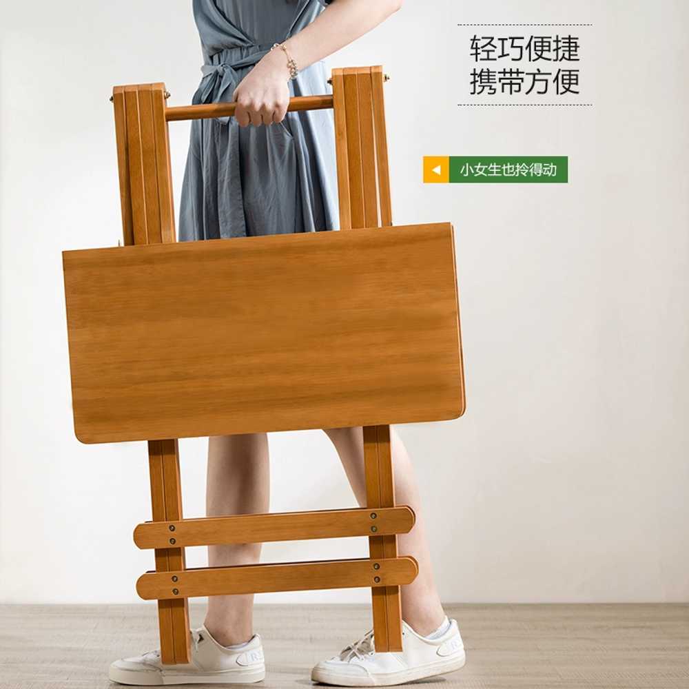 접이식식탁 1인용 원목 카페 원룸 테이블 식탁 책상 60x60 - 상세 이미지 5