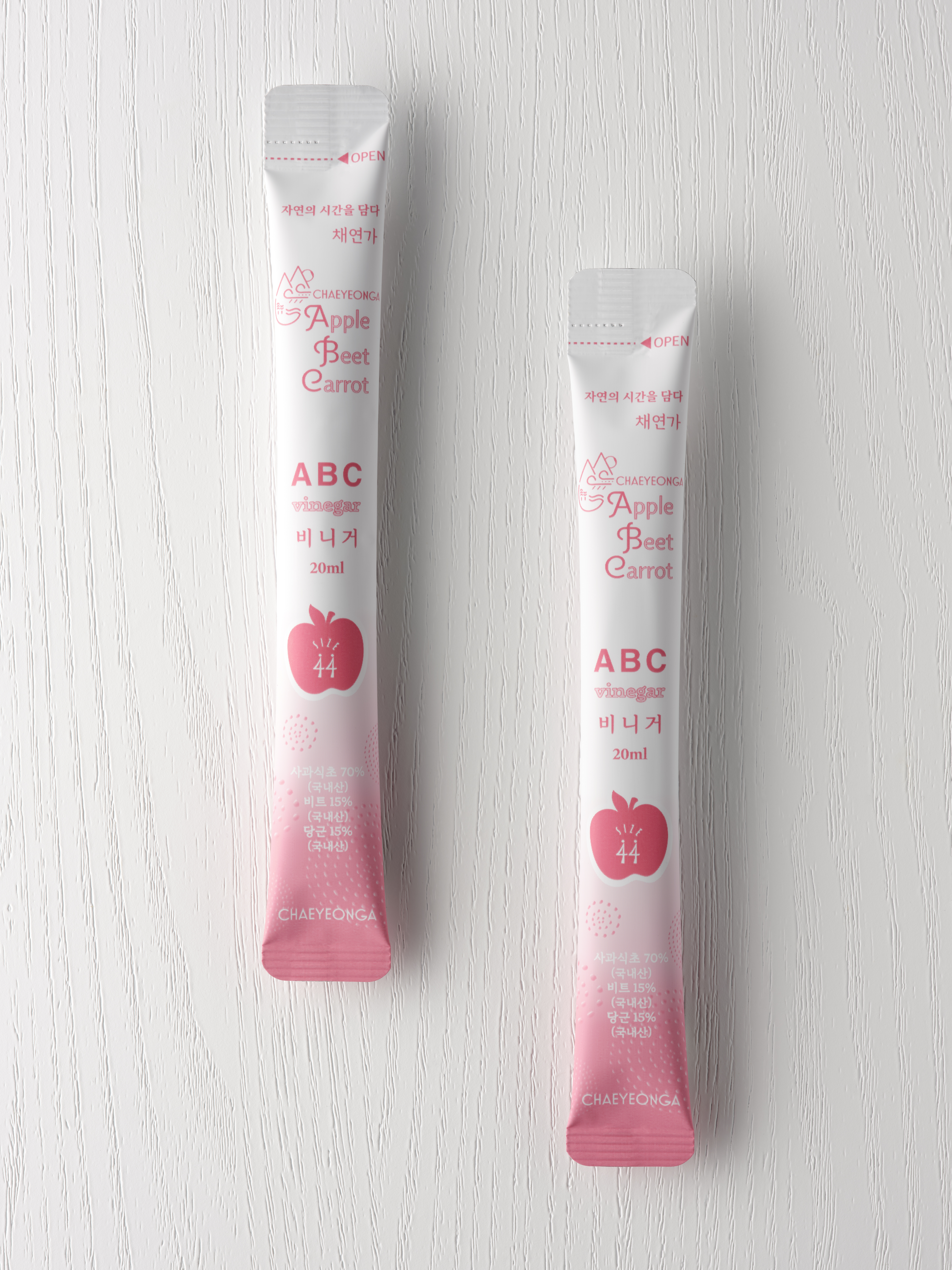 채연가 ABC비니거 사과발효식초 애사비 20mlx44포 - 상세 이미지 2