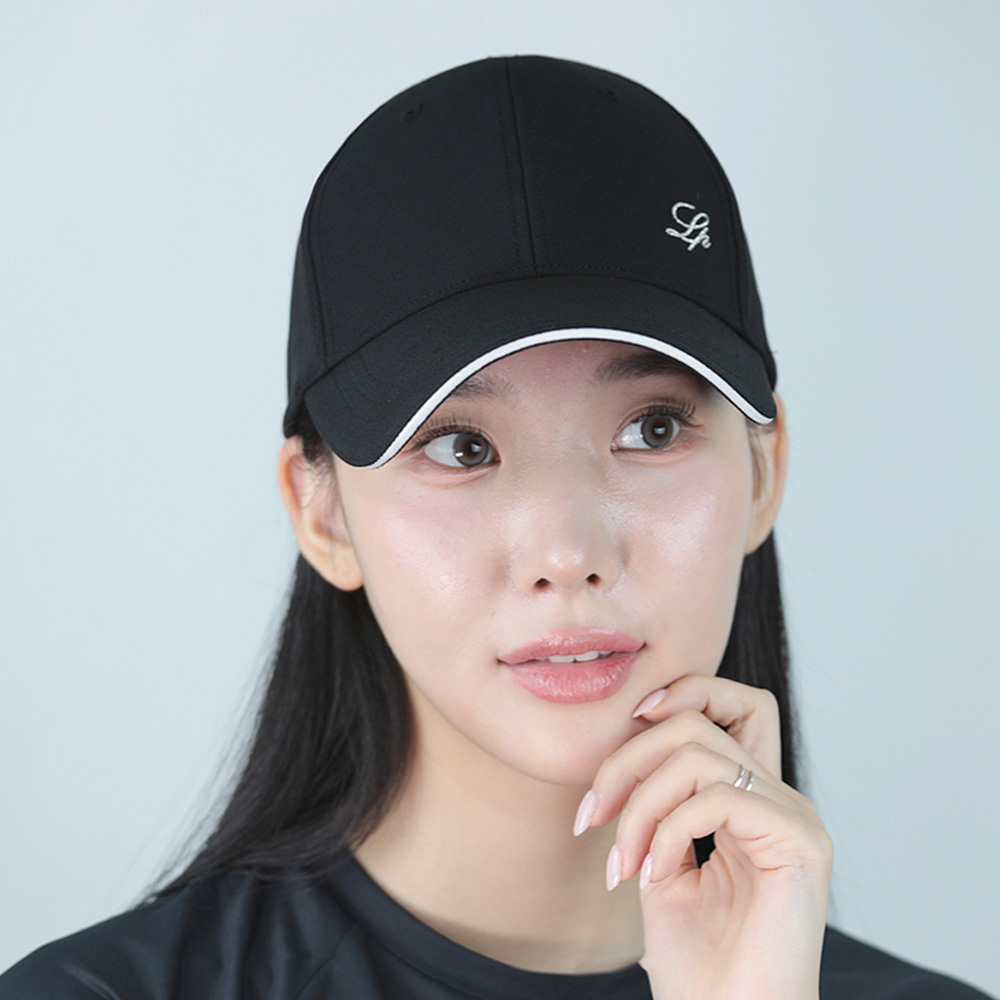 루페오 여성 리본 곱창 머리끈 헤어 슈슈 밴드 탈부착 우먼스 타공 샌드 스트레치 캡 골프 자수 로고 볼캡 모자 - 상세 이미지 5