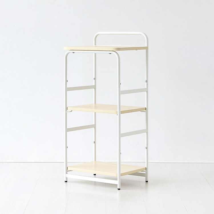 OLLSON 선반 400mmx300mmx870mm, 3단, 화이트 8200.3697