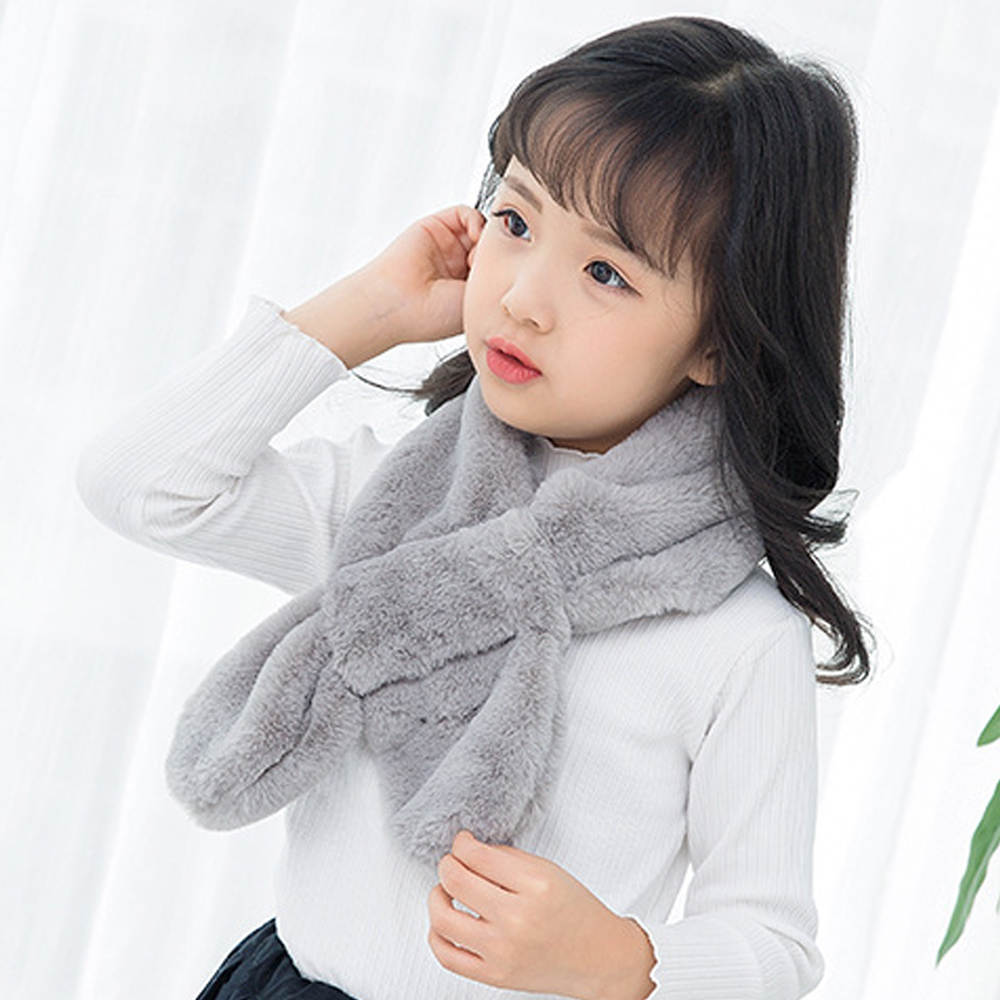 유아 아동 키즈 여아 남아 어린이 초등 학생 겨울 털 방한 목도리 머플러 주니어 - 상세 이미지 4