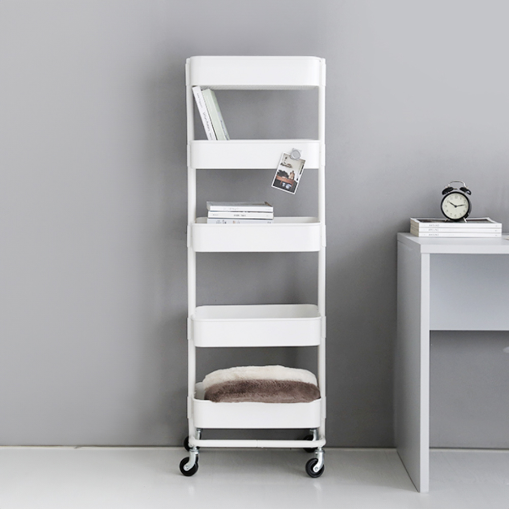 롬비 트롤리 카트 5단 화이트 2070.0108