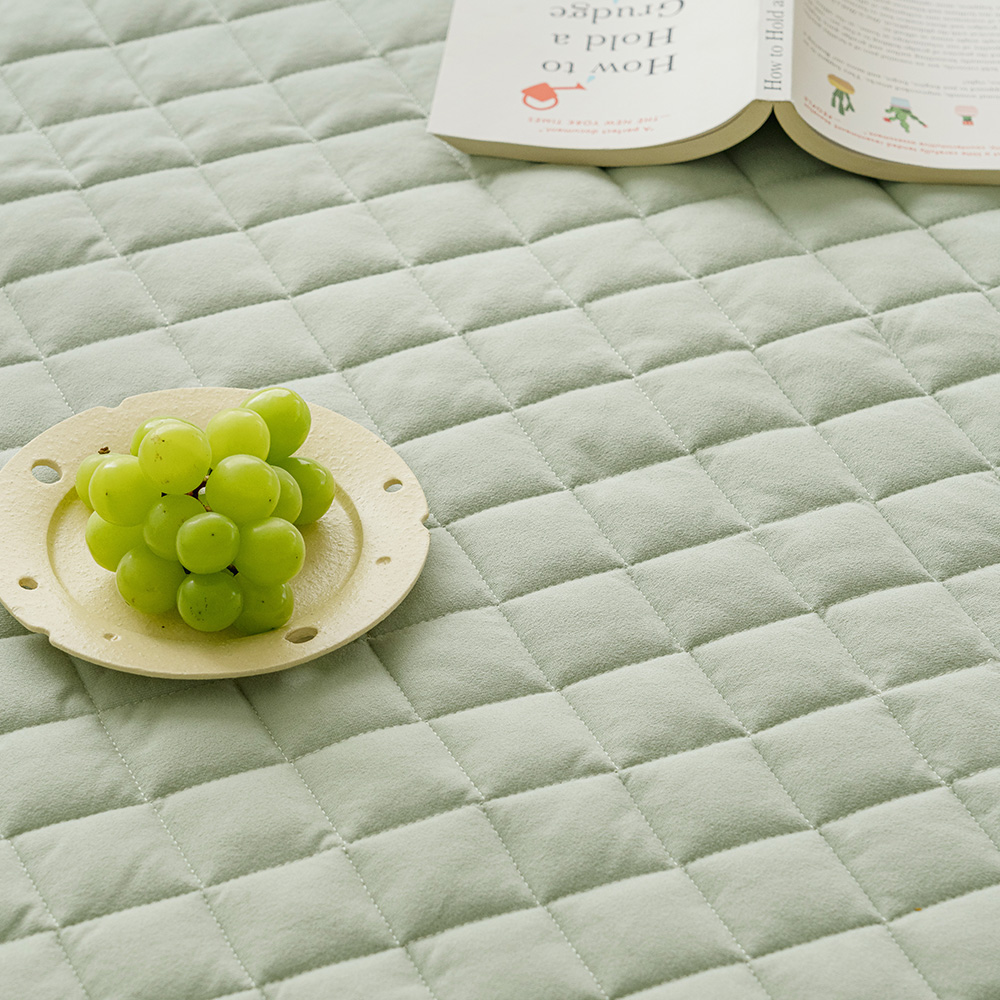 바자르 슈크림 극세사 겨울 고정밴딩 침대패드 SS